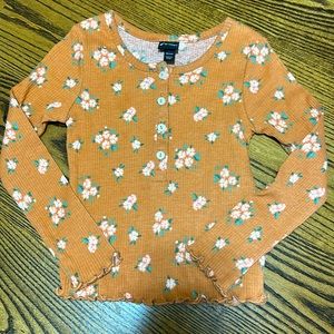 art class Girls Henley Floral Top